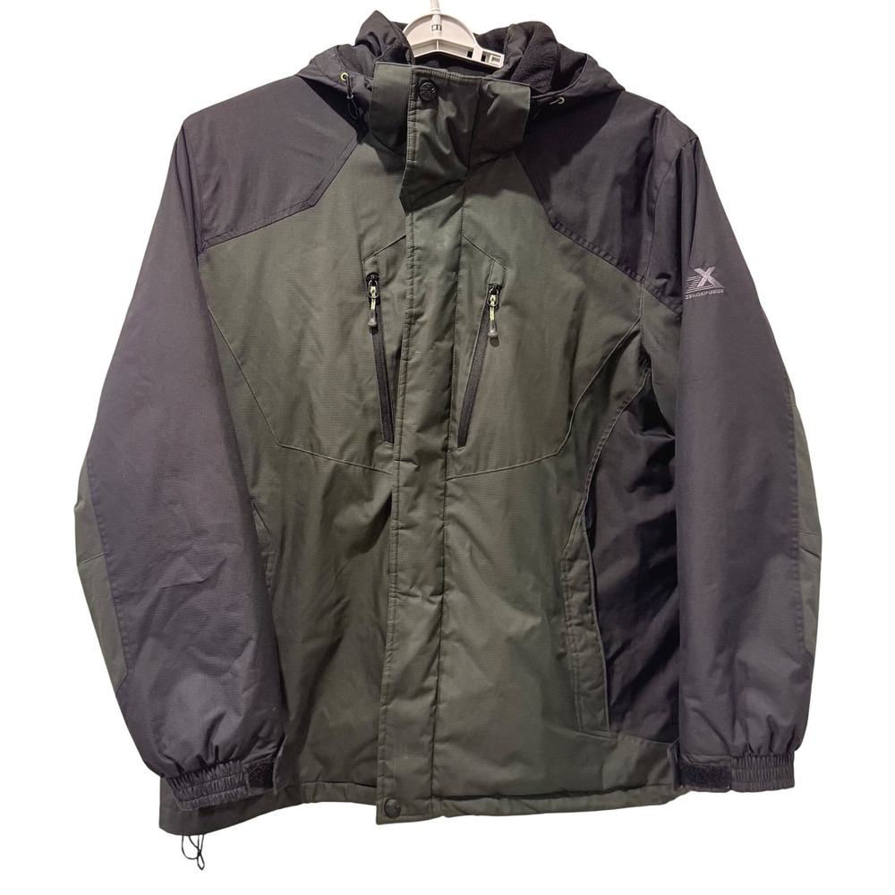 ZeroXposur Winter Coat Green Black Hooded Technical Outdoor Ski Jacket Mens XXL